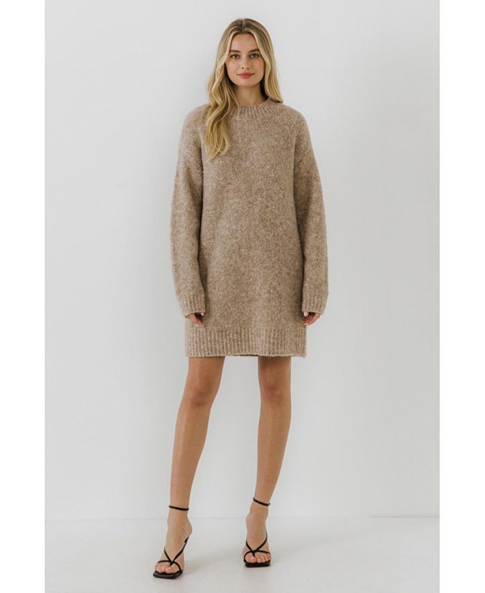 English Factory Women's LongSleeved Sweater Dress Macy's