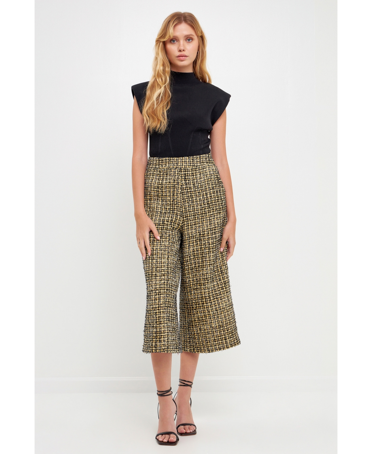 English Factory Women's Tweed Culottes