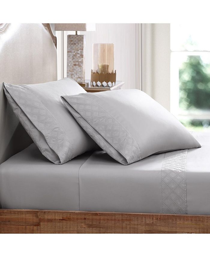 Pure Parima Hira Egyptian Cotton Sheet Set Twin Size Macy's