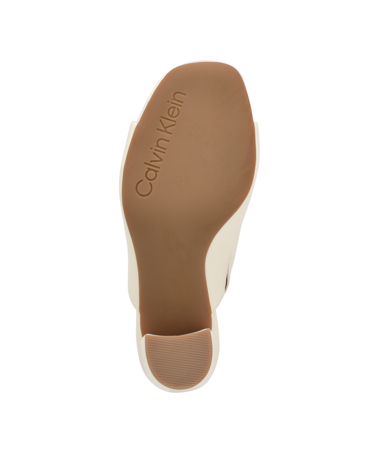 Calvin Klein Women's Jotie Block Heel Square Toe Dress Sandals