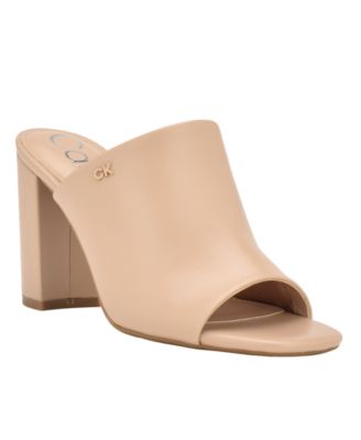 Calvin klein open toe heels on sale