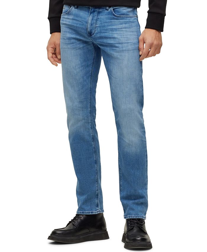 Hugo Boss Men's Italian Denim Regular-Fit Jeans - Macy's