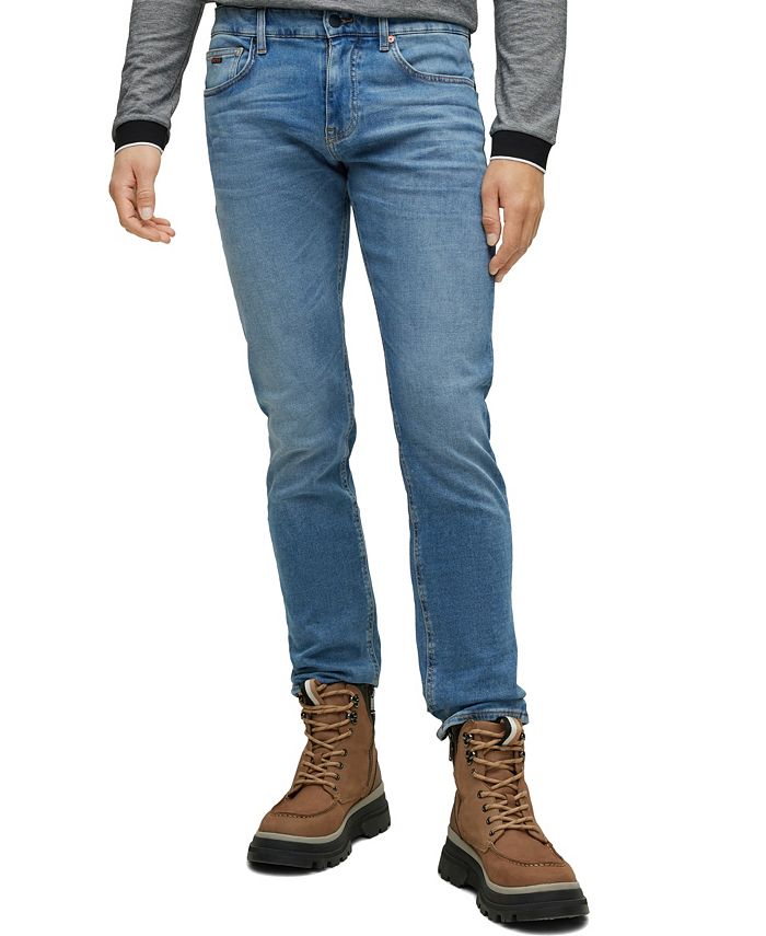 pin ifølge musikkens Hugo Boss Men's Slim-Fit Knitted Denim Jeans - Macy's