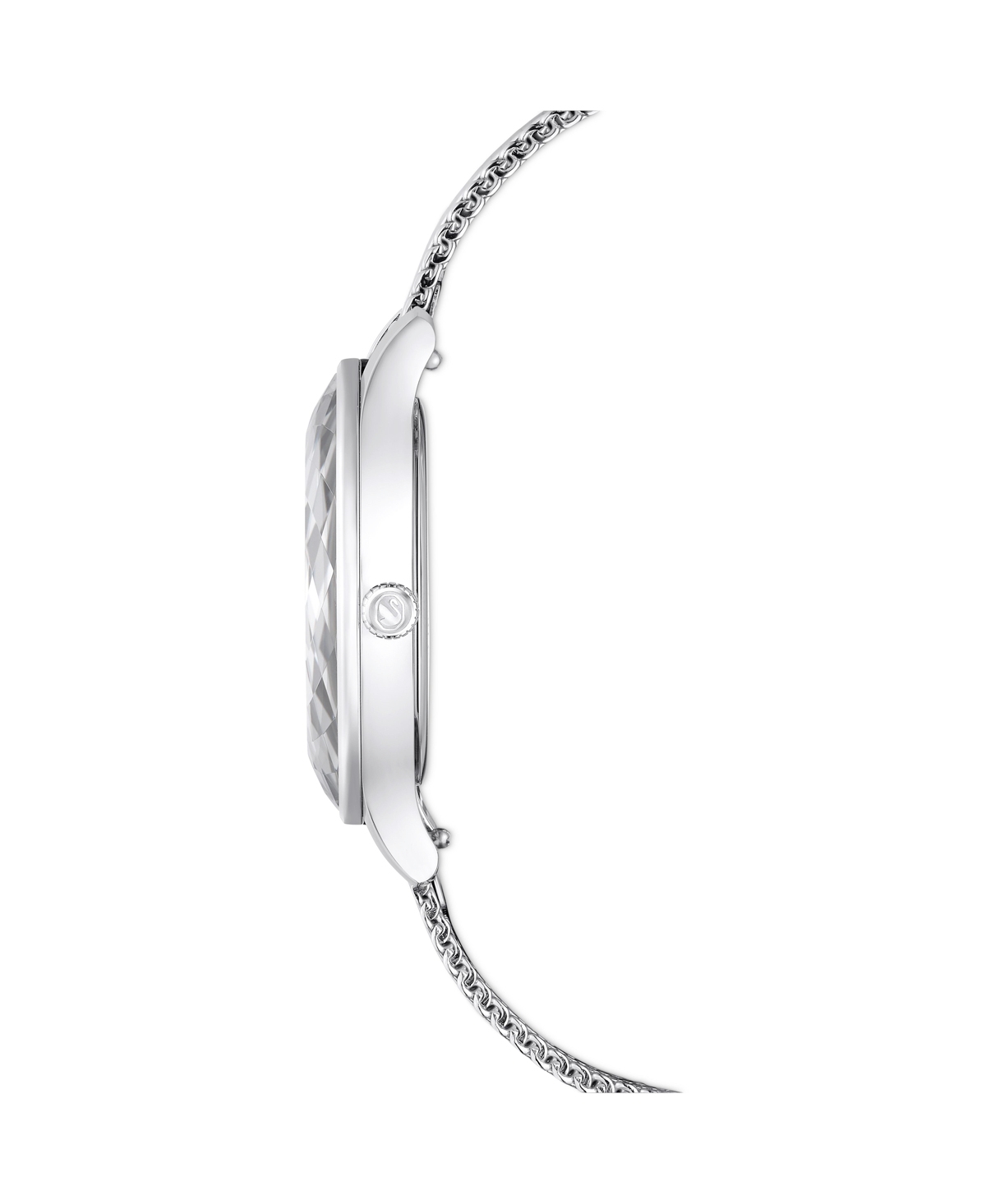 Swarovski Women's Analog Swiss Made Octea NovaTone Stainless Steel Bracelet Watch, 33mm - Silver