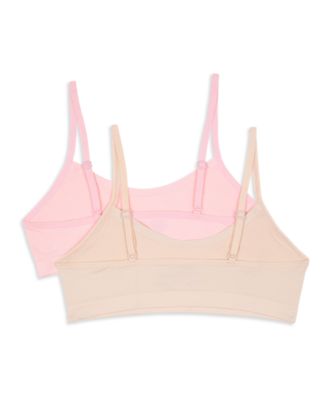 thumbnail image 2 of Maidenform Girls Seamless Ruched Crop Bra - Super Soft Comfort Bra For Teens & Tweens 2 of 14