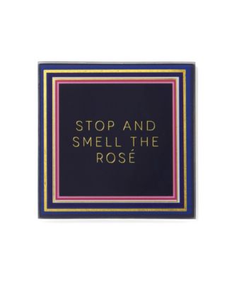 4" Glass Coaster Set, 4 Piece