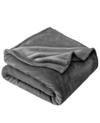 Bare Home Microplush Fleece Blanket, Throw/Travel - Macy's