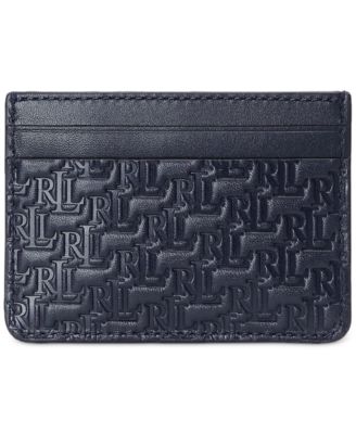 Lauren Ralph Lauren - Debossed Monogram Small Leather Card Case