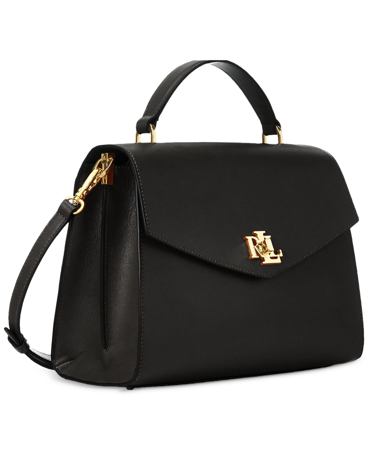 Farrah Leather Medium Top-Handle Satchel Bag