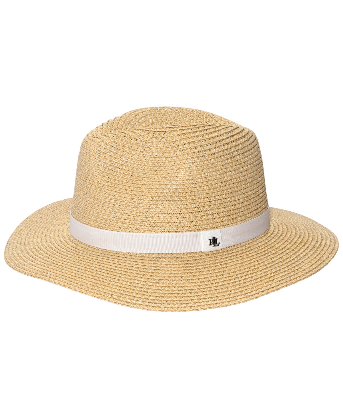 Shop Lauren Ralph Lauren Women's Classic Packable Fedora In Natural,white