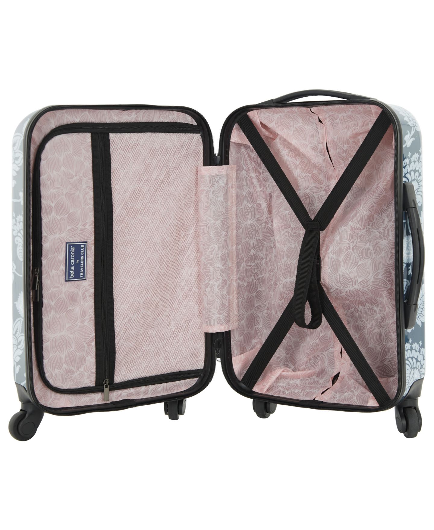 Чемоданы Bella Caronia 3 Piece Rolling Hardside Luggage Set with 4 Wheel Spinners, цвет: Королевский синий — фото 2