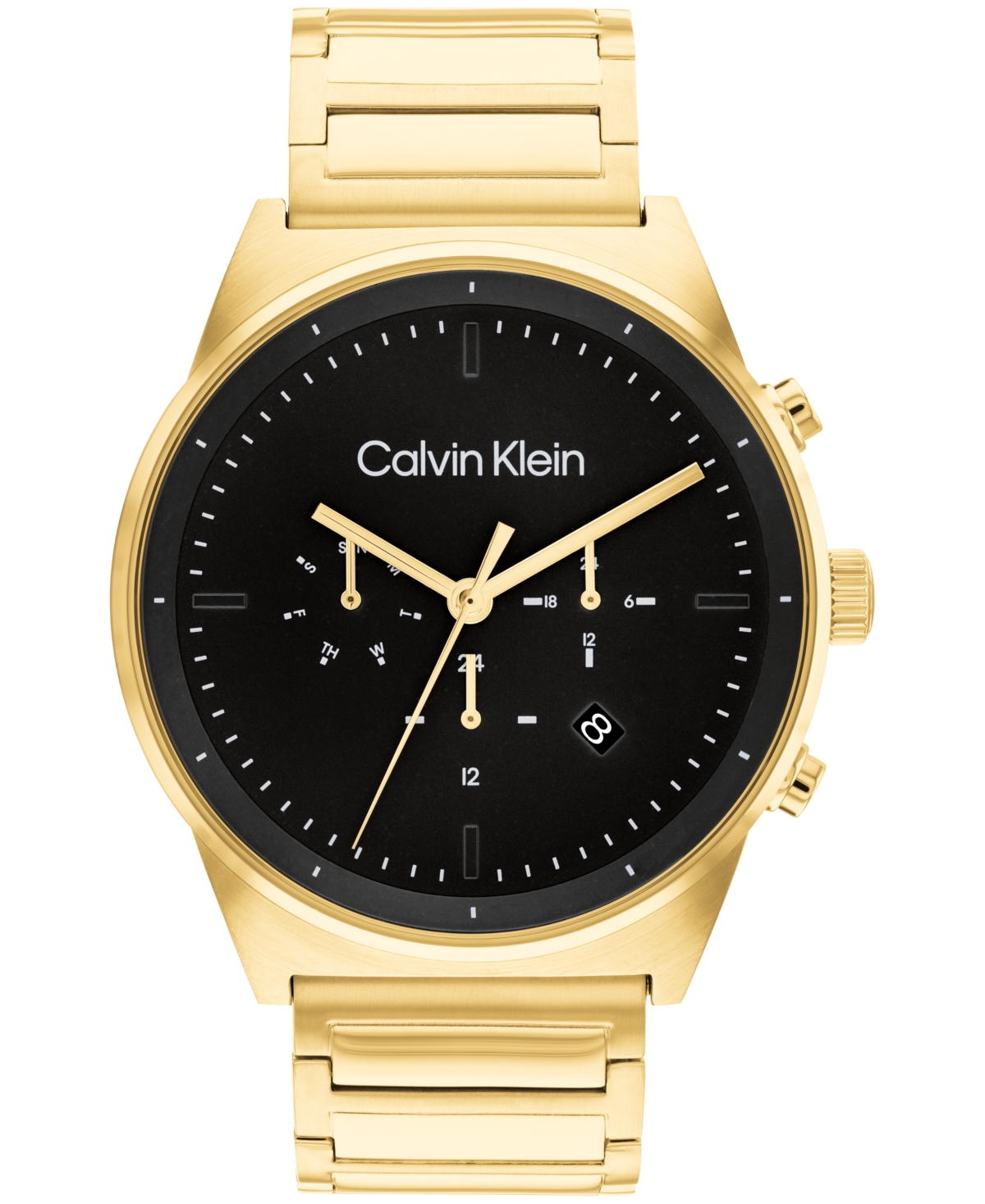Calvin Klein Men's Gold-tone Stainless Steel Bracelet Watch 44mm