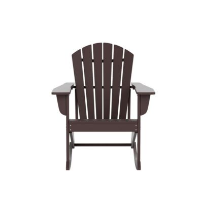 Outdoor Patio Poly Adirondack Rocking Chair Rocker