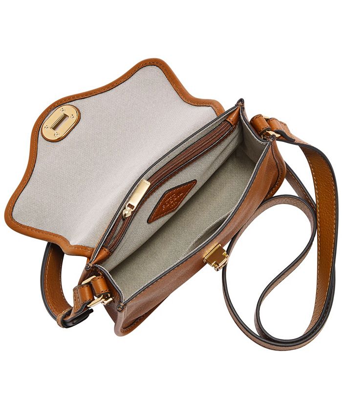 Fossil Heritage Mini Flap Leather Crossbody Bag Macy's