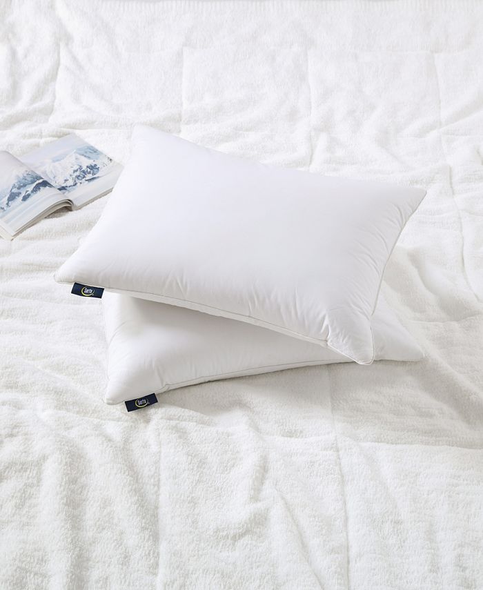Serta HeiQ Cooling SoftyAround Feather & Down 2Pack Pillow, King Macy's