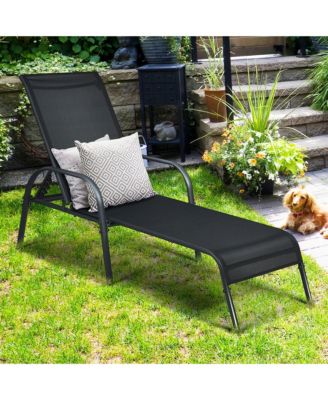 Patio Chaise Lounge Outdoor Folding Recliner Chair