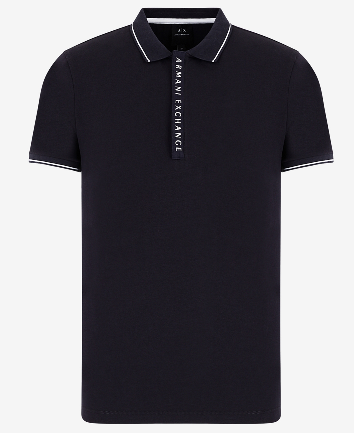 Armani exchange logo placket polo store