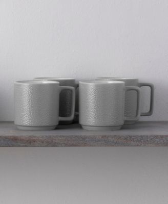 Colortex Stone Stax Mugs, Set of 4