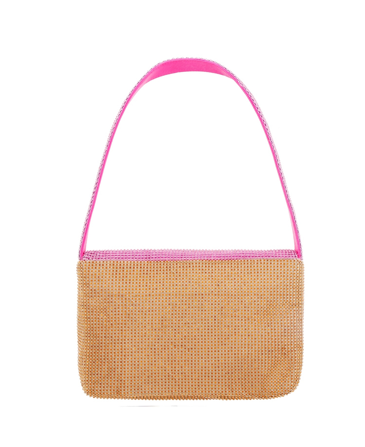 Nina Color Block Crystal Mesh Shoulder Bag