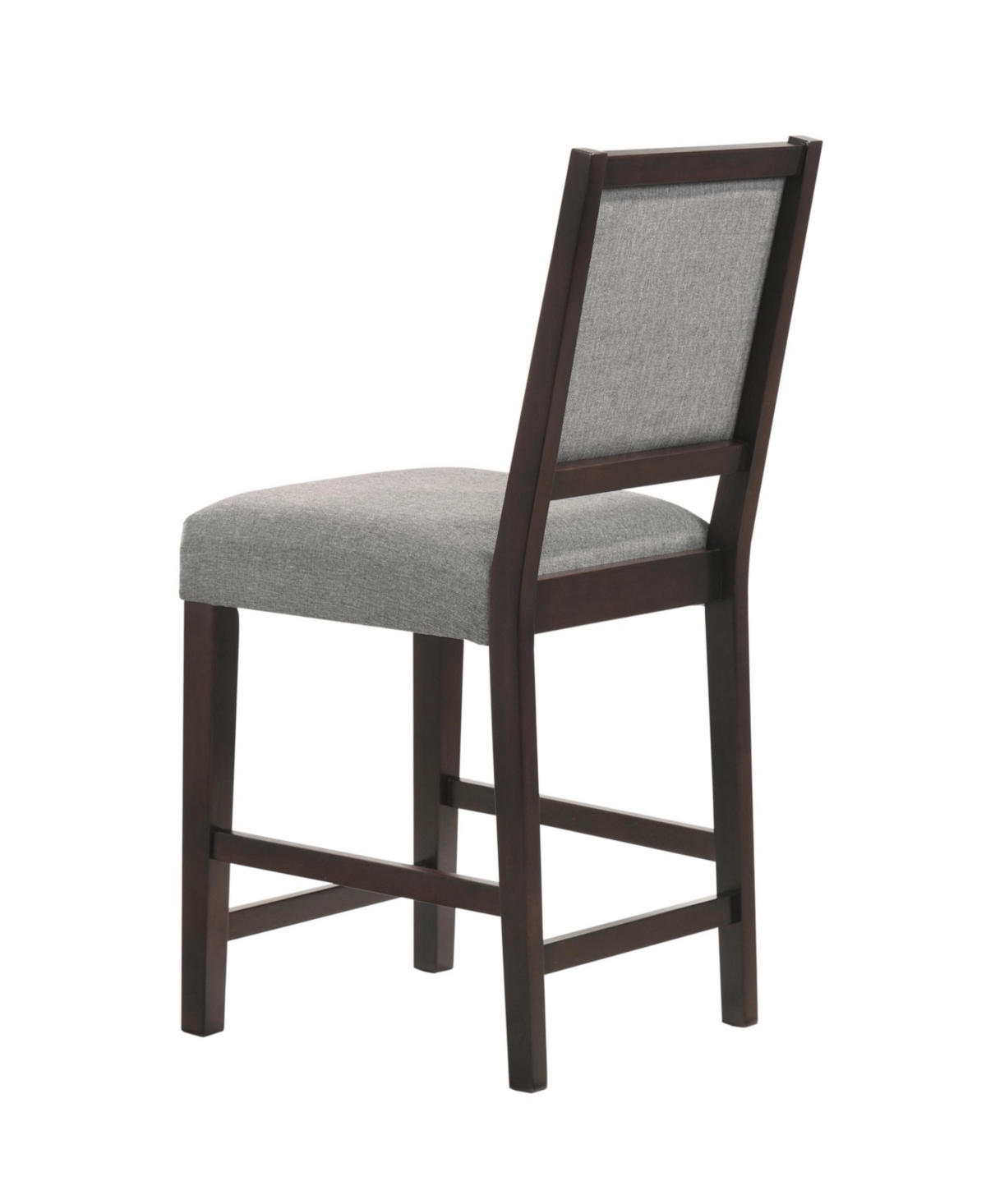 Coaster Home Furnishings 2-piece Asian Hardwood Upholstered Open Back Counter Height With Footrest Stools Set