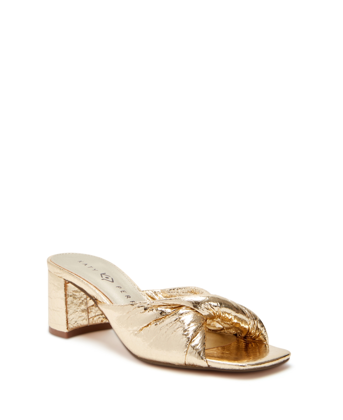Shop Katy Perry Women's The Tooliped Twisted Slip-on Sandals In Gold