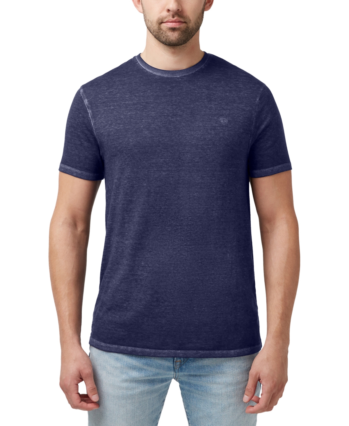 Buffalo David Bitton Men's Kathin Faded Embroidered Short Sleeve T-shirt