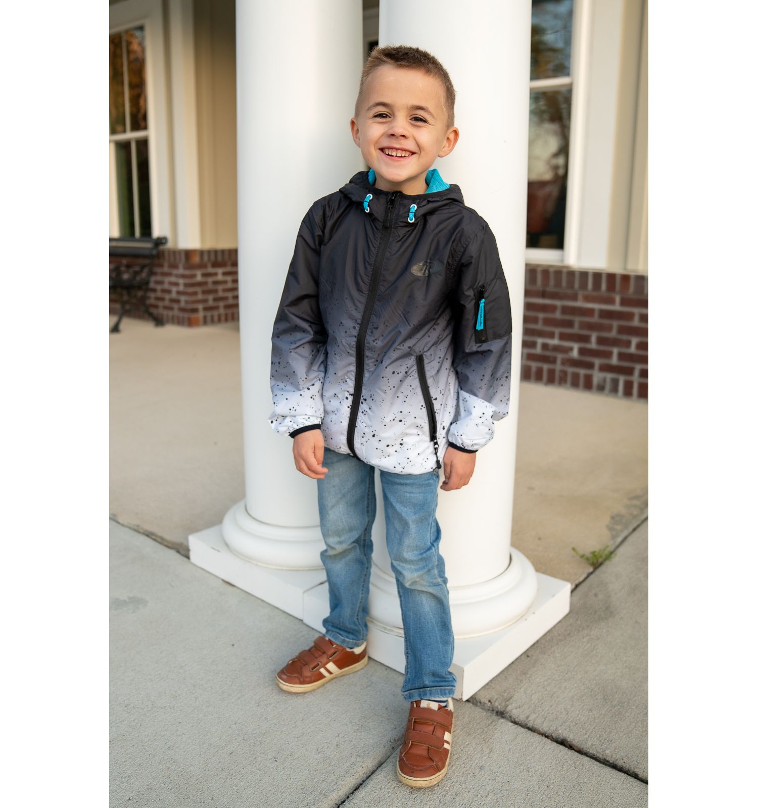 Boys Lightweight Windbreaker hooded Jacket