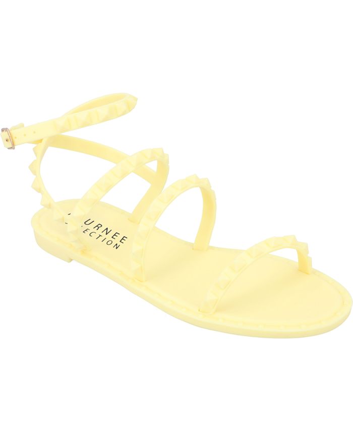 Journee Collection Women's Saphira Studded Jelly Sandals - Macy's