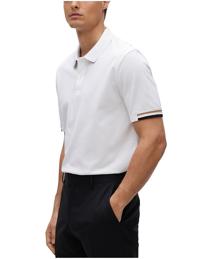 Hugo Boss BOSS Men's Rubberized Logo SlimFit Polo Shirt Macy's