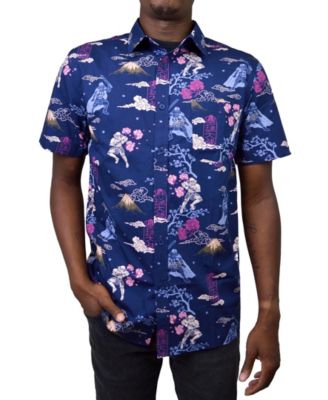 Пятое Солнце Fifth Sun Мужская самурайская тканая рубашка с короткими рукавами 9490₽