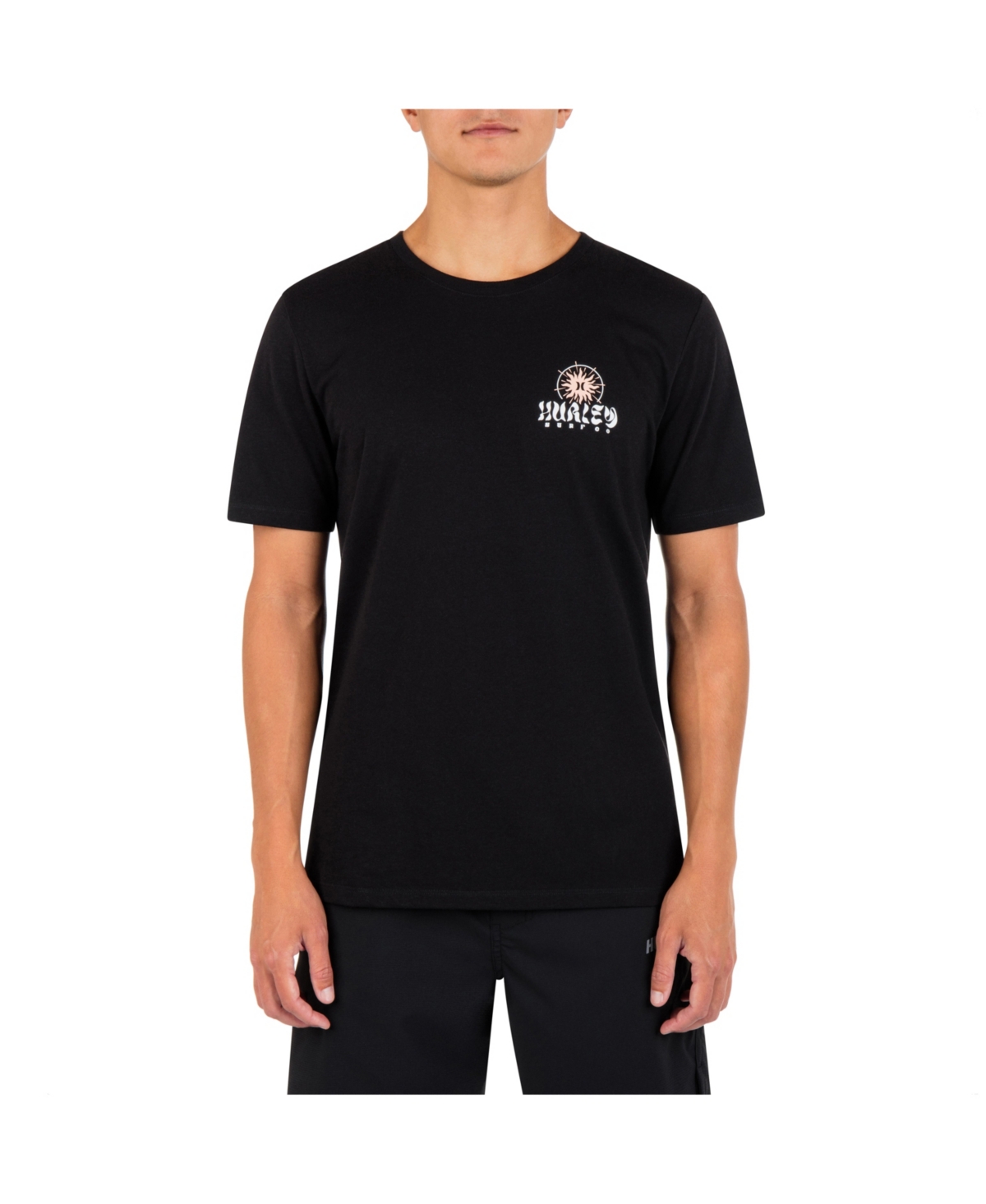 Hurley Men's Everyday Cosmic Groove Short Sleeves T-shirt In Black