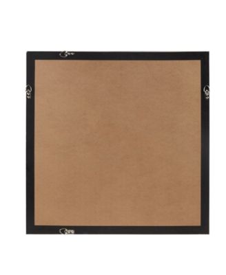 Single Piece Ashlar Glass Framed Hand Painted Rice Paper Abstract, 25.5" x 25.5"