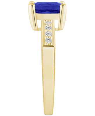Tanzanite (1-5/8 ct. t.w.) & Diamond (1/8 ct. t.w.) in 14k Gold