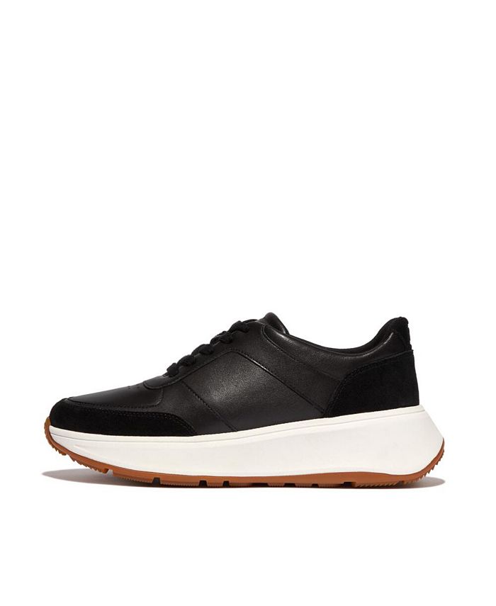 FitFlop Women's F-Mode Leather or Suede Flatform Trainer Sneakers - Macy's