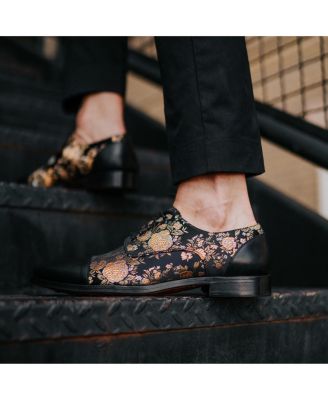 Men's Jack Handcrafted Leather, Velvet and Wool Dress Shoes