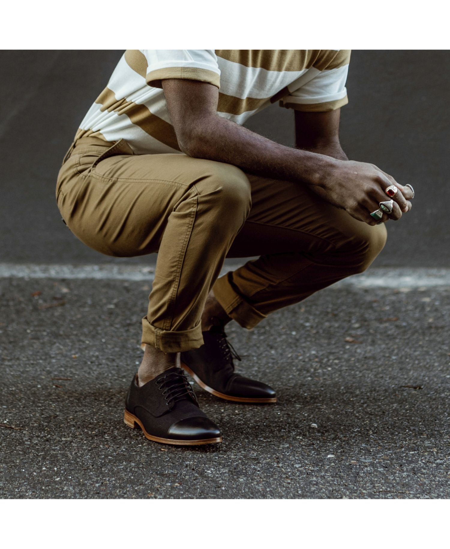 Men's Jack Handcrafted Leather, Velvet and Wool Dress Shoes
