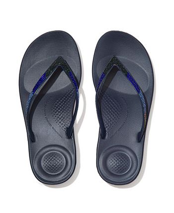 Fitflop Women Iqushion Ombre Sparkle Flip-Flops |DG5-B71| Deep Teal Mint Blue