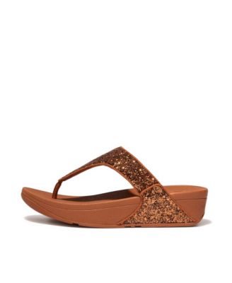 Fitflop Lulu Shimmerfoil Toe-Thong サンダル FitFlop Women's Lulu Glitter Toe-Thongs Sandal - Macy's