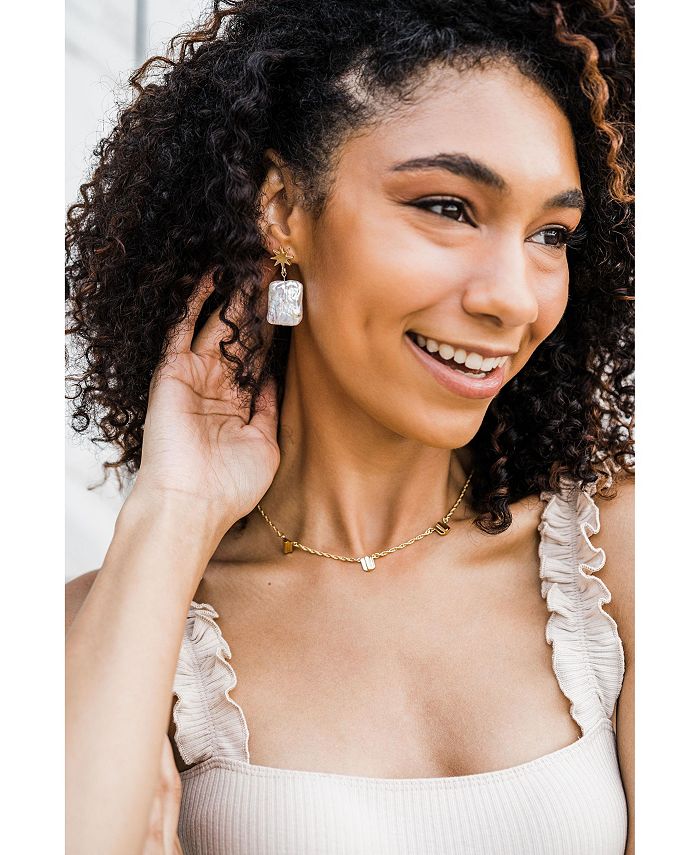 VUE by SEK Star + Freshwater Pearl Earrings Macy's