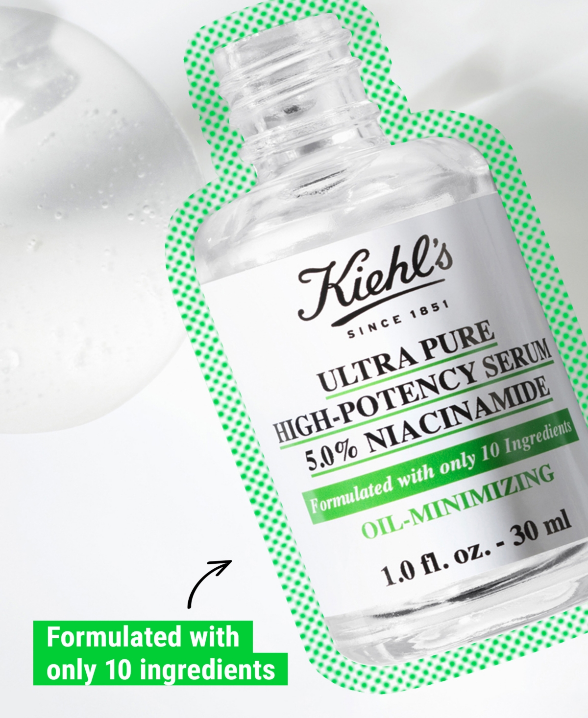 Shop Kiehl's Since 1851 Ultra Pure High-potency 5.0% Niacinamide Serum, 1 Oz. In No Color