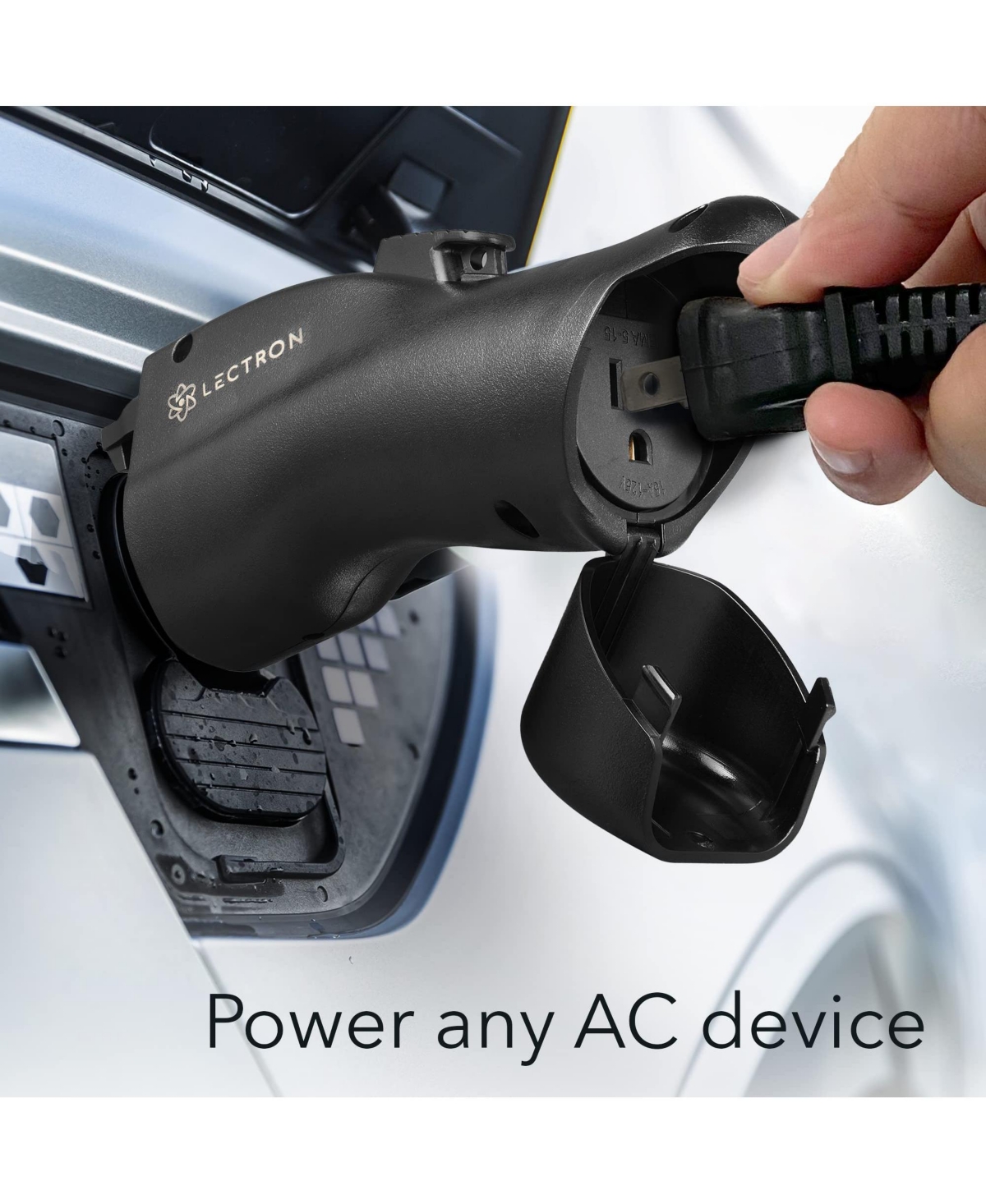 Lectron V2L Adapter Compatible with Hyundai Ioniq 5 - Vehicle to Load Adapter - Power Your Devices with Your Ioniq 5 Pack) - Black