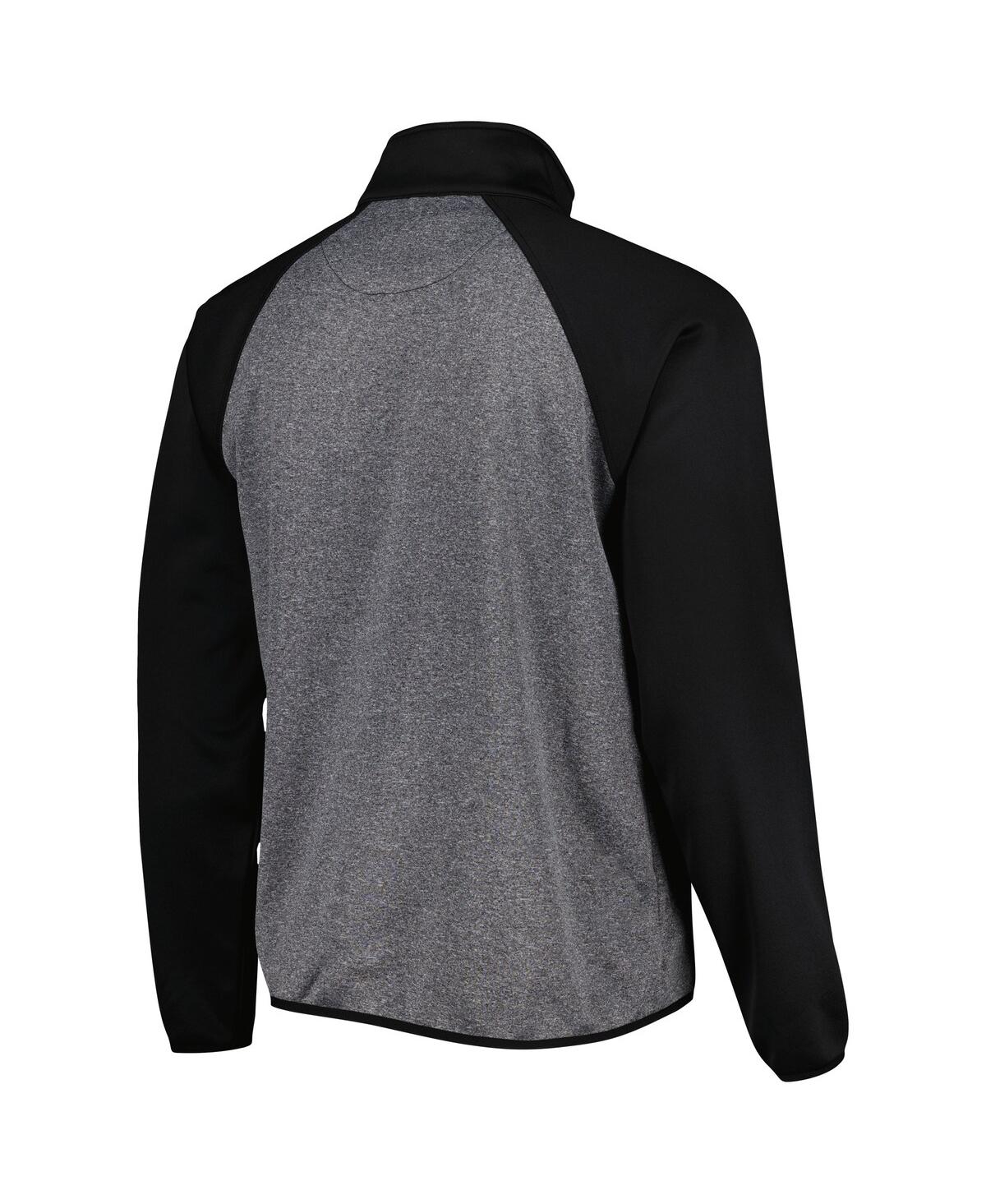 Shop Msx By Michael Strahan Men's  Gray, Black Washington Commanders Runners Raglan Full-zip Track Jacket In Gray,black