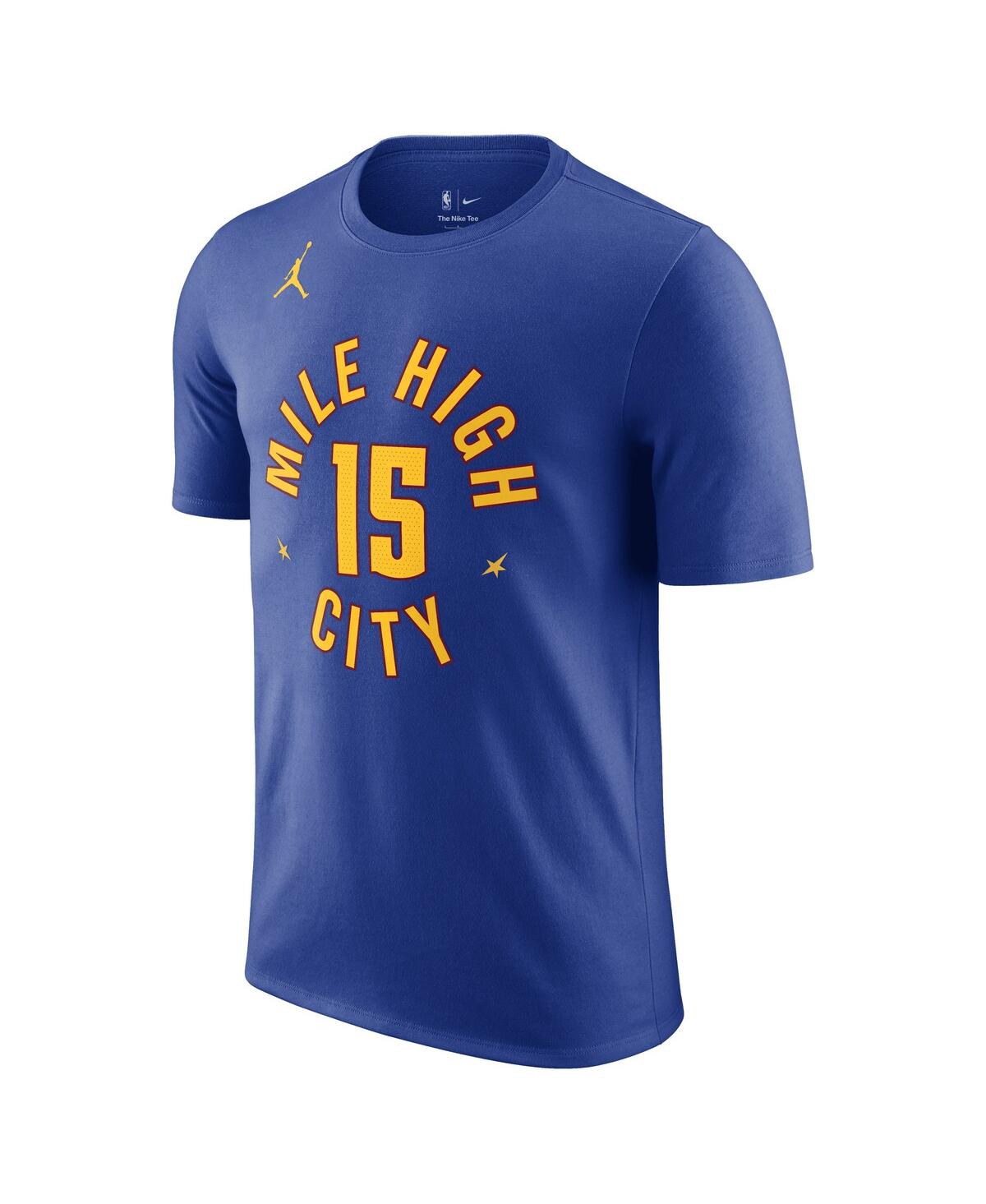 JORDAN MEN'S JORDAN NIKOLA JOKIC BLUE DENVER NUGGETS 2022/23 STATEMENT EDITION NAME AND NUMBER T-SHIRT 