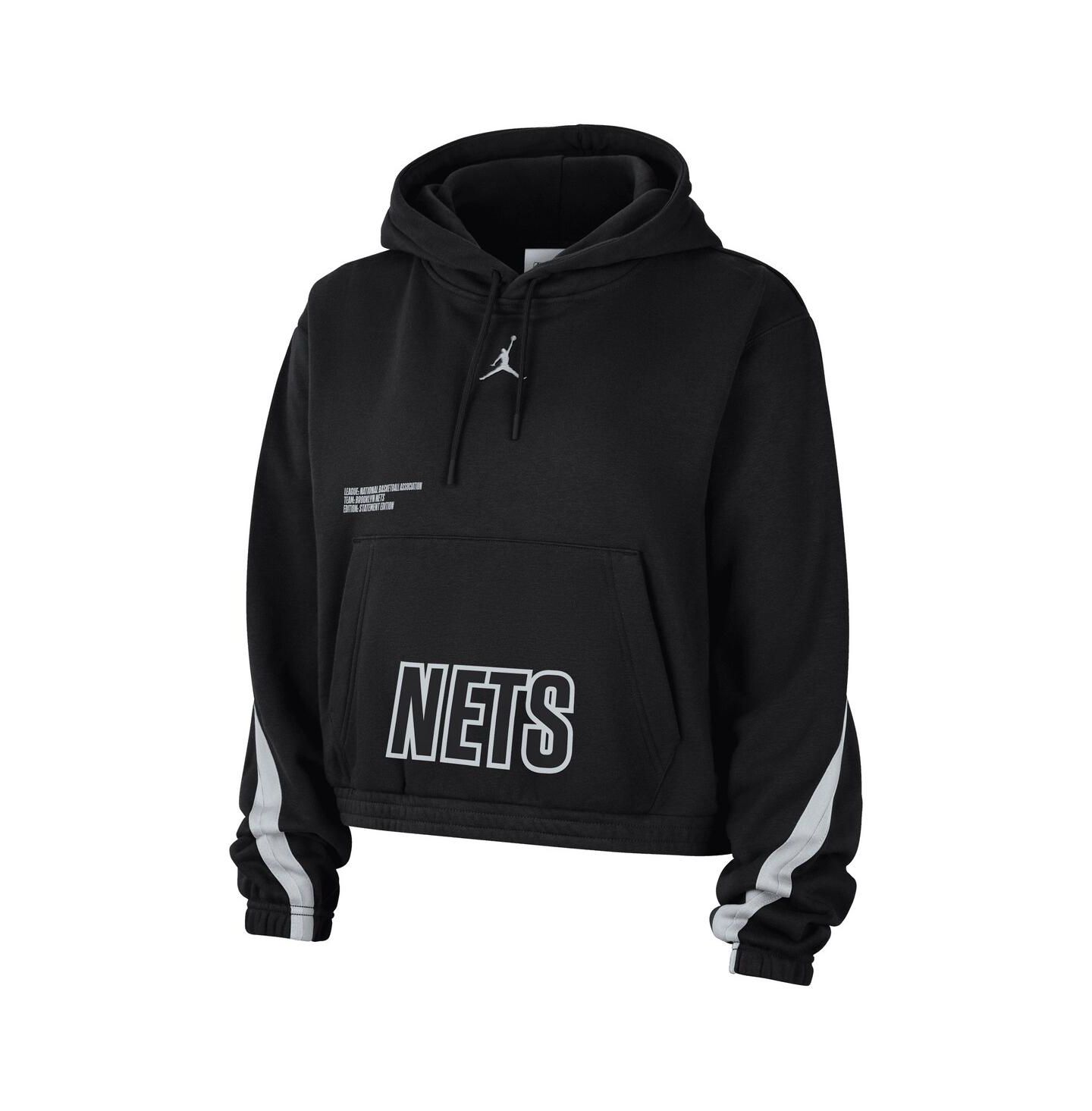 Женское худи Jordan Brooklyn Nets Courtside Statement Edition, Black — фото 3