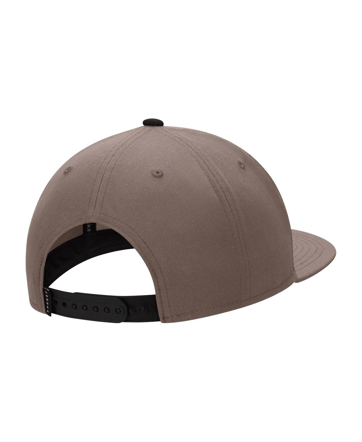 Shop Jordan Men's  Brown Pro Jumpman Snapback Hat
