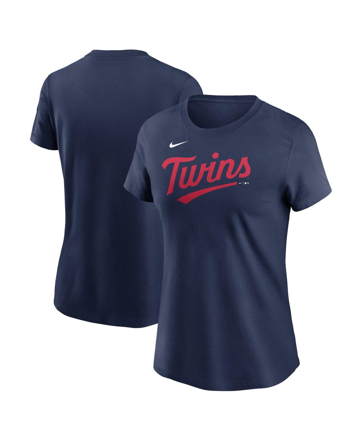Nike Navy Minnesota Twins 2023 Wordmark T-shirt In Navy