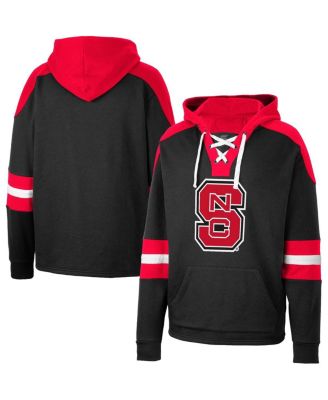 Men's Black NC State Wolfpack Lace-Up 4.0 Pullover Hoodie