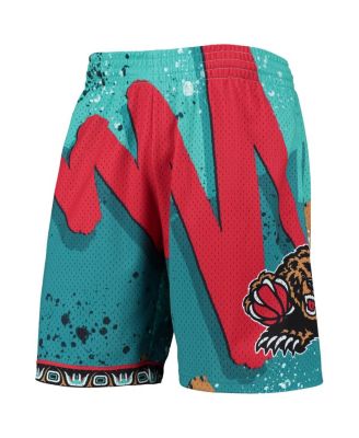Men's Turquoise Vancouver Grizzlies Hardwood Classics 1998 Hyper Hoops Swingman Shorts