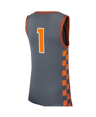 Youth Boys #1 Gray Tennessee Volunteers Icon Replica Basketball Jersey