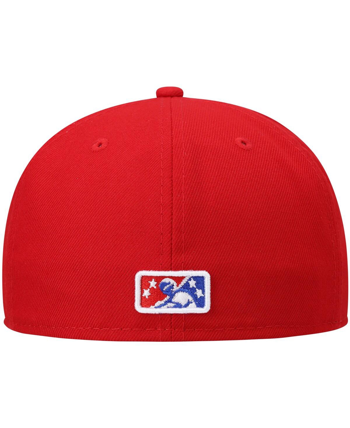 Men's New EraStockton Ports Authentic Collection Team Home 59FIFTY Fitted Hat - Red